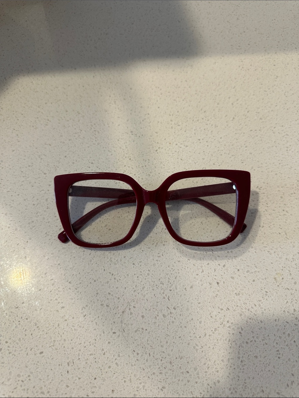 Bold Red Square Women’s Eyeglass Frames